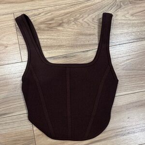 Babaton Dark Brown Tank Top